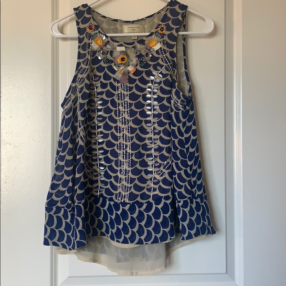 Gorgeous Anthropologie Sequin top